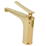 Copper Single Hole Faucet Hot and Cold Water Tap for Washbasin Lavatory Bathroom HotelG3/8 V1294-YM0901-3112210055812