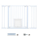 Alston 76cm Tall Baby Pet Security Gate Safety Adjustable Width with Cat Door for House Doorways V985-CATDOORGATE