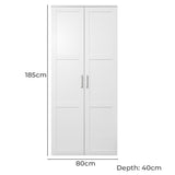 STOCKHOLM UNIVERSAL STORAGE CUPBOARD - HAMPTONS - DECO BLACK HANDLE V164-ECS1DB