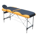 YES4HOMES 2 Fold Portable Aluminium Massage Table Massage Bed Beauty Therapy V278-ALUM-FOLD2-670-BO