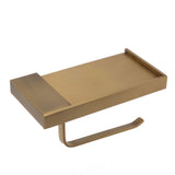 Paper Towel Holder Antique Style Pure Copper Wall Mounted Stable Floating Towel Holder with Shelf V1294-YM0626-3112220097211