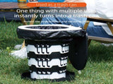 Outdoor Foldable Portable Toilet, Emergency Toilet Seat, Portable Camping Toilet Stool with Height V1265-AU-060-LV