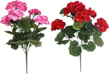 6Pcs Artificial Geraniums 14 Inch Lifelike Artificial Flowers with Adjustable Branches Long Lasting V1259-DP01-A-3227