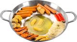 38cm Multifunctional Grill Pan with Double Handles - Silver - Suitable for Induction Gas and V1258-DP02-BOL-26