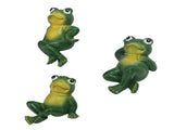 3pcs Outdoor Frog Ornament American Style Innovative Simulation Frog Statues for Yard Home V1294-YM0901-3111240102511