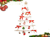 Wall Lighted Christmas Tree Christmas Decoration with Led Light Tree Shaped Decor with Santa Claus V1370-AZ4-01064