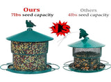 Hanging Metal Bird Feeder Mesh Tube Green V1189-WXF-521-0097