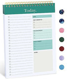 6Pack To Do List Notepad, Undated Daily Planner for Work and Goal Setting Greenery Sway, 52 Sheets, V1107-121-02601-DKG-6PACK