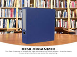 Home Office File Organizer Folder in Blue for Desktop with Space Saving and Practical Storage V1370-AZ4-14897