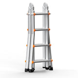 Telescoping Ladder A Frame, 13 FT Compact Aluminum Extension Ladder, Multi-Function Portable V952-DGNAZXYST40MJ7HIQV0