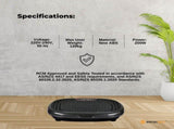 Social Hike Black Mini Vibration Plate - Vibrating Exercise Machine Platform V238-SUPDZ-39285919055952
