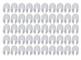 50PCS 10cm Greenhouse Film Clamp Heat Resistant Tube Clip Gardening Frame Pipe Clip for GardenWhite V1294-YM0715-3111210428412