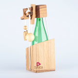 Brainteaser wine bottle mystery lock puzzle- open the lock before you can have a drink! Great party V277-BWBMLP