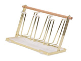 Cup Drying Rack 6 Hooks Non Slip Metal Cup Bottle Holder with Drain Tray for Kitchen V1294-YM0901-3118250163111