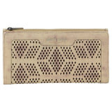 Pierre Cardin Perforated Leather Ladies Handy Travel Wallet - Latte V563-PC-3351-LATTE