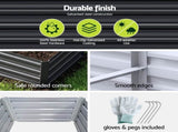 Green Fingers 2-in-1 Raised Garden Bed Kit 45cm Professional Depth Ergonomic 240cm Large Metal GARDEN-AG-45-12-FC2