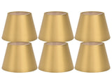 6PCS E14 Lamp Shade Fabric Lampshade Table Lamp Ceiling Lamp Shade for Bedroom Living RoomGold PX153 V1294-YM0715-3119210283113