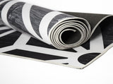 200x300cm Large Floor Black & White Geometric Rug Modern Area Carpet for Bedroom & Lounge V63-838371