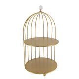 Bird Cage Cosmetic Organizer Gold Space Saving Iron Unique Multifunctional Birdcage Makeup Display V1294-YM0901-3112230083912