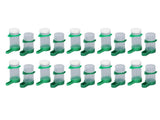 10 Set Bird Cage Water Feeder Set 140ml Water Dispenser and 150ml Bird Food Feeder with Clips for V1294-YM0901-3111240172511