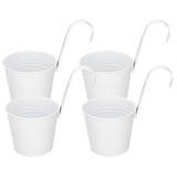 4Set Flower Plant Succulent Pot Wall Mounted Iron Planter Garden Balcony Accessory V1294-YM0901-3111210030311