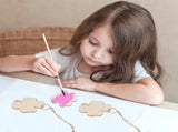 Ortofally 20pcs Four Leaf Ornaments Hanging Decor Unfinished Wooden Ornaments Wooden Shamrock V1189-LWWAL-20260327-03281