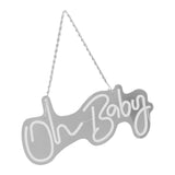 Oh Neon Sign Acrylic USB Powered Wall Decor Neon Light for Bar Wedding Holiday Party Birthday V1294-YM0706-3119230136411