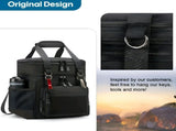 Black Blue travel backpack, utility backpack, durable backpack, organized storage, Australian travel V1102-127-90932