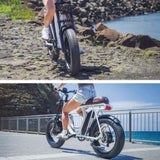 VALK Nomad Electric Fat Tyre Bike, 350W, 32km/hr, Throttle ebike, Disc Brakes, Step-Through Alloy, V219-BIKSRFVAS4WA