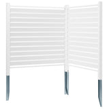 48" W x 48" H Vinyl Privacy Fence Panels, Air Conditioner Fence, Outdoor Privacy Screens for Trash V952-PVCYSWLMB48X1YA2SV0