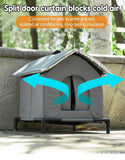 Gray Cat and Dog Bed, Waterproof Insulated Durable House, Compatible with Cats and Dogs, Winter V1188-MS-325-0002