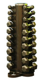 1-10kg Rubber Hexagonal Dumbbell Set With Vertical Rack V1409-SKU-1951