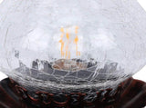 Vintage Table Lamp with Crackled Glass Shade 40W E27 E26 Rustic Small Antique Desk Lamp Bedside V1294-YM0901-3119260008011