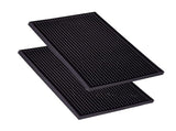 Bar Mat PVC Heat Insulation Drain Pad Black Bar Countertop Spill Mat for Bar Kitchen Restaurant V1294-YM0703-3118230031111