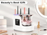 3-in-1 Electric Makeup Brush Cleaner & Dryer Touchscreen Control, UV Sanitizing, 5-Min Auto Clean, V1107-CS-HZPQXQ