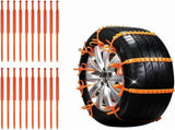 20PCS Universal Reusable Anti-skid Nylon Tire Chains, 36In Snow Chains for Car Tires, Reusable V1366-AZ2-W-11481