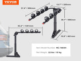 4 Bike Rack Hitch Mount Folding Swing Down Bicycle Carrier Car Truck SUV 150 lbs V952-GJZXCJXGSGJJ63517V0