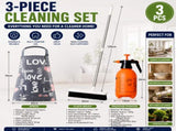 Home Closed Room Dust Cleaning Essentials Bundle - "LOVE" letter pattern Waterproof Apron, White V888-ELOSUNG53593