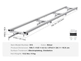 Rail Mill Guide System, 9 ft Milling Guide, 4 Crossbar Kits Chainsaw Mill Rail Guide, Aluminum V952-LJDGLMDGKDJ9FTZHCV0