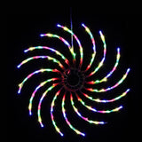 0.5M Christmas Lights 128 LED Spin Motif Light Decorations Jingle Jollys XMAS-MOT-SPIN-MC
