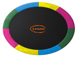 Kahuna 8ft Replacement Trampoline Safety Pad Cover and Jumping Spring Mat - Rainbow KAH-PDMAT-08-RB