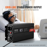 Pure Sine Wave Inverter, 2000 Watt, Power Inverter with 2 AC Outlets 2 USB Port 1 Type-C Port, LCD V952-CZXNBQ2000WCKAYAZV3
