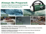 10000mAh Solar-Powered Emergency Radio with Flashlight V1142-LP601099611690254