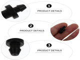 SWETRACE Drip Irrigation Tube Hole Plugs Black Plastic 150Pcs 0.79X0.39X0.39in V1189-LWWAL-20260327-03542