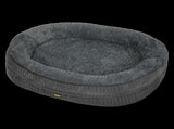Pawz Orthopedic Plush Dog Bed Soft Washable Pet Bed Grey Cosy Cushion L Size PT1354-L-GY-AU