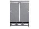 Artiss Large Portable Clothes Closet Wardrobe with Tiebacks Grey DIY-WR03-170-GY