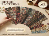 240Pcs Read Bookmark with Vintage Pattern Designs Long Lasting Cardstock for Classroom Teacher V1366-AZ2-W-15054