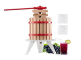 1.6 Gal/6L Fruit Wine Press, Solid Wood Basket with 8 Blocks, Heavy Duty Manual Juice Maker, Cider V952-GJYZJLSSM6LB7BMXAV0