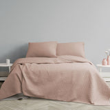 Ardor Chloe Powder Pink 3 Pcs Quilted Coverlet Set Queen/King V442-INT-COVERLETS-CHLOE-PINK-QS