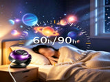 24 Pattern Star Projector Night Light with White Noise and Type C Power - Black V1263-JX-8070-1